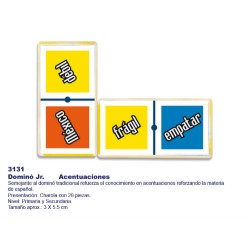 Dominó Jr. Acentuaciones 3131
Aprendizaje activo de la escritura y letras