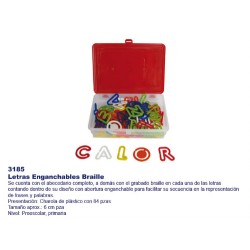 Letras Enganchables Braile 3185
Aprendizaje activo de la escritura y letras