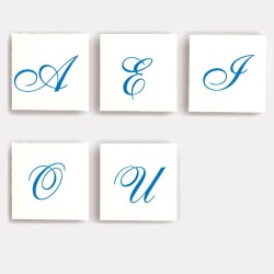 Letras Impresas Mayúsculas Cursivas 6001