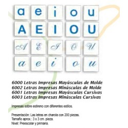 Letras Impresas Minúsculas de Molde 6002