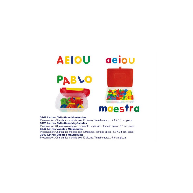 Letras Vocales Mayúsculas 3240