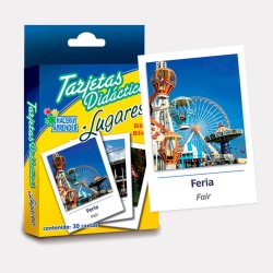 Tarjetas didáctias Lugares 6040
Aprendizaje activo de la escritura y letras