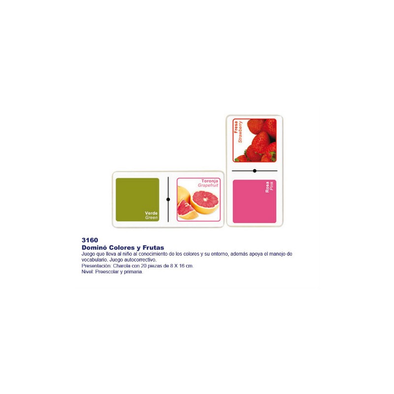 Dominó Colores y Frutas 3160
Apoyo a las actividades artisticas