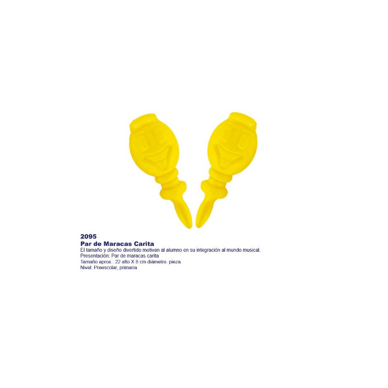 Par de Maracas Carita 2095
Apoyo a las actividades artisticas