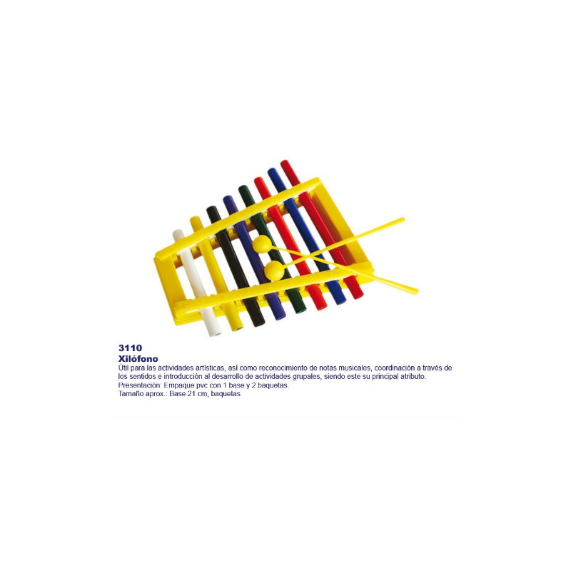 Xilófono  3110
Apoyo a las actividades artisticas