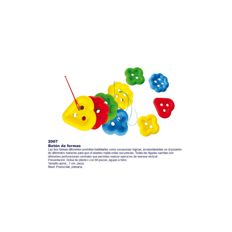 Botón de Formas 2007
Apoyo en motricidad fina