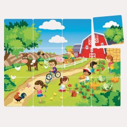Rompecabezas Mosaico Entornos Granja 7110