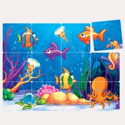 Rompecabezas Mosaico Peces 7107