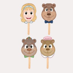 Máscaras para Cuentos Ricitos de Oro 6075