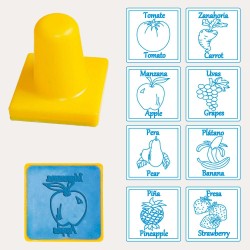 Sellos Bilingües Frutas y Verduras 3258