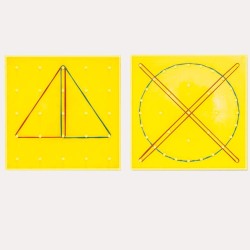 Geoplano Doble Cara 17x17 cm 3062