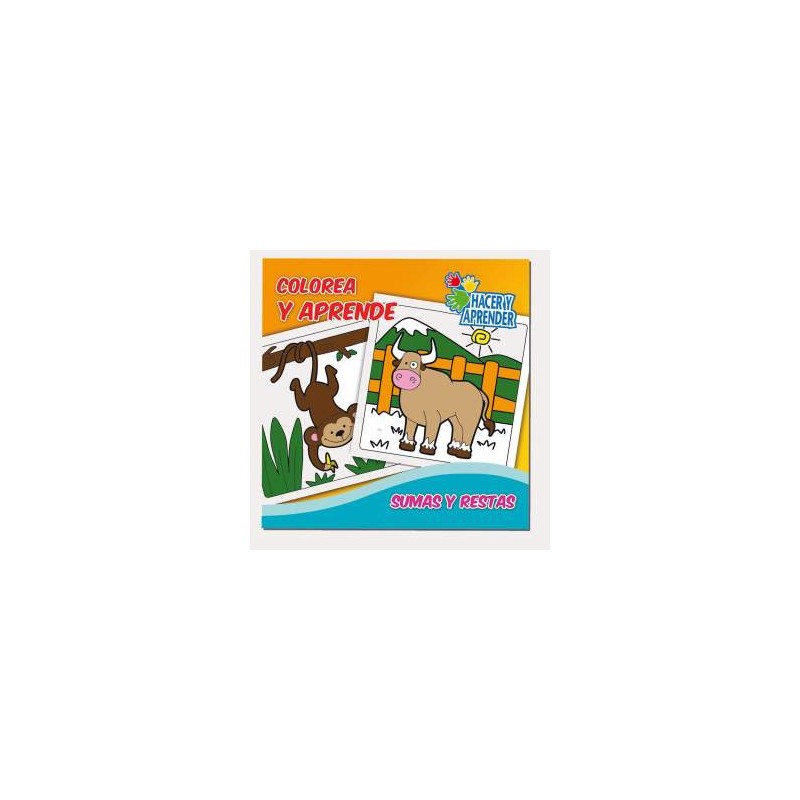 Libro Colorea y Aprende Sumas y Restas 7115