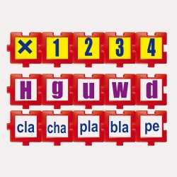 Tablero didáctico Multiplicaciones y Letras parte 1